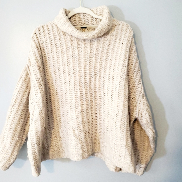 Free People Sweaters - Free People Turtleneck Oversized Sweater